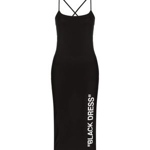 Off-White Sleeveless bodycon midi dress